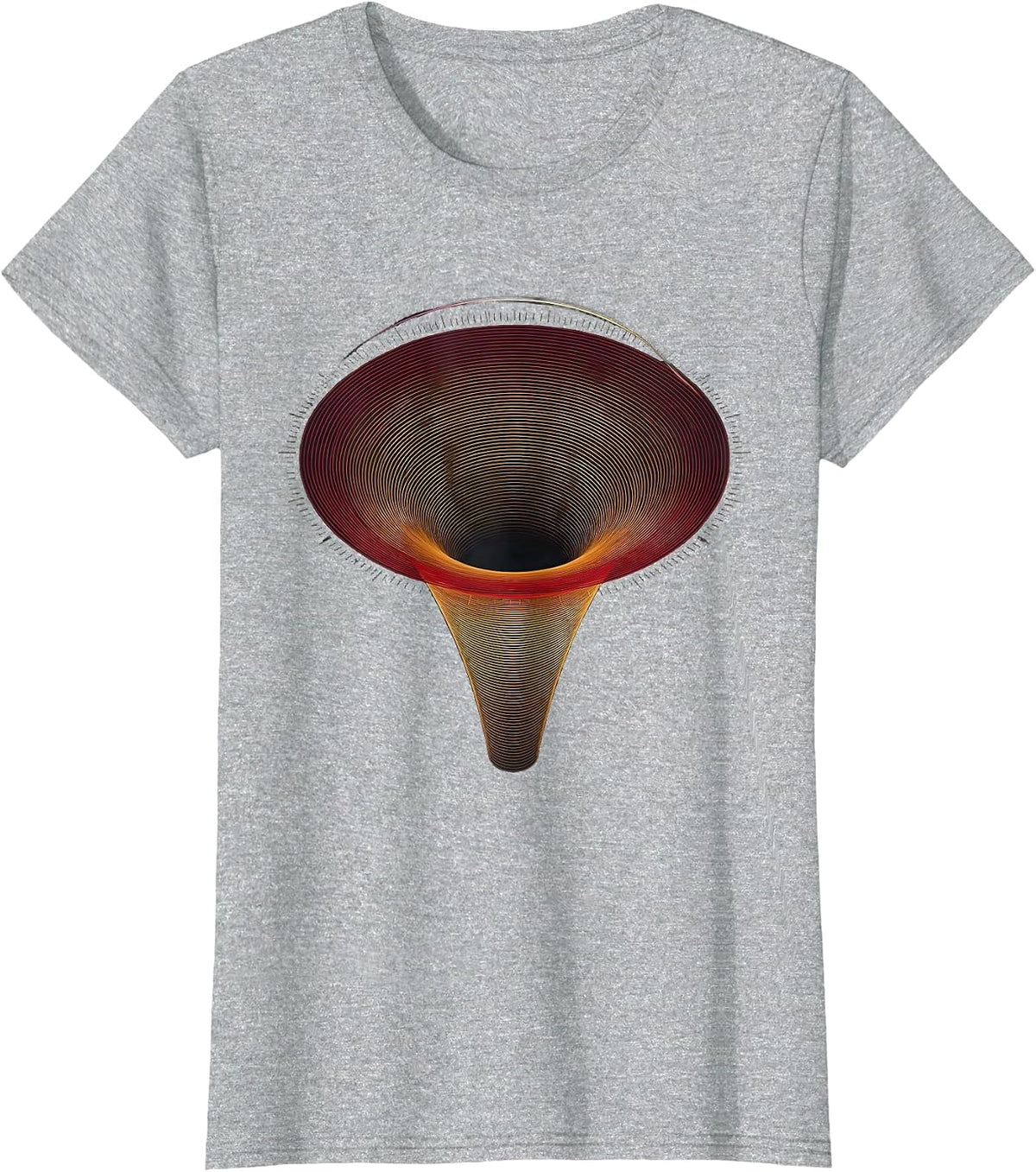Women's Falls In, Reports Never Black Hole Physics Astrophysicist T-Shirt - Heather Grey