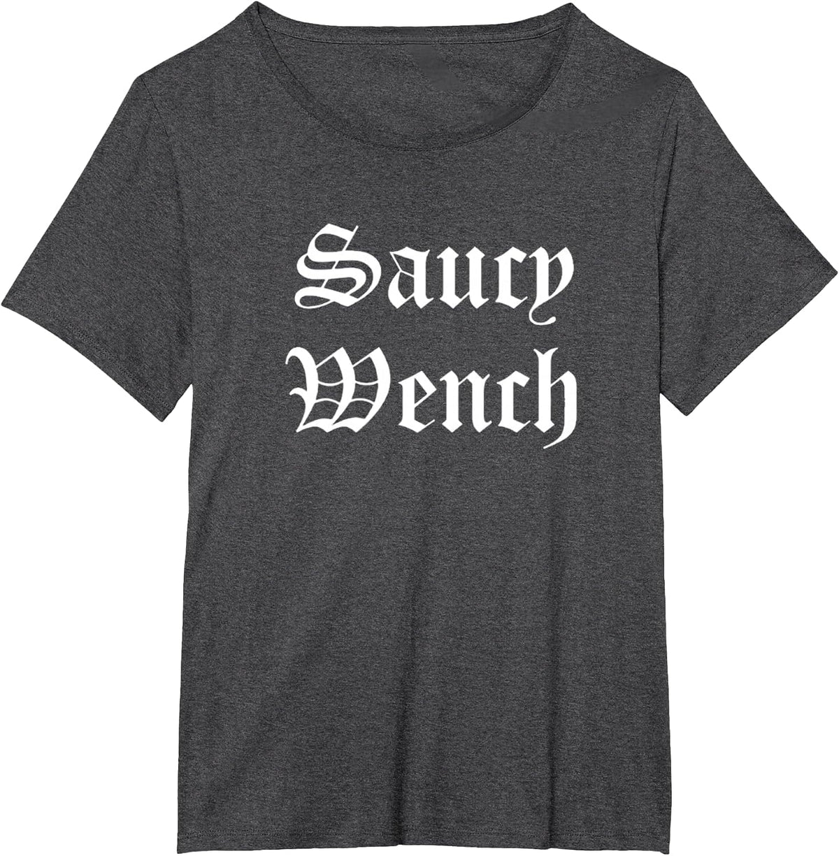 Saucy Wench Ren Faire Funny Halloween Costume T-Shirt - Dark Heather Grey