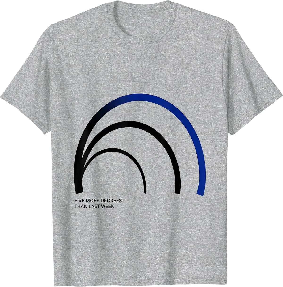 Men's Five More Degrees Than Last Week Funny Physical Therapist PT T-Shirt - Heather Grey