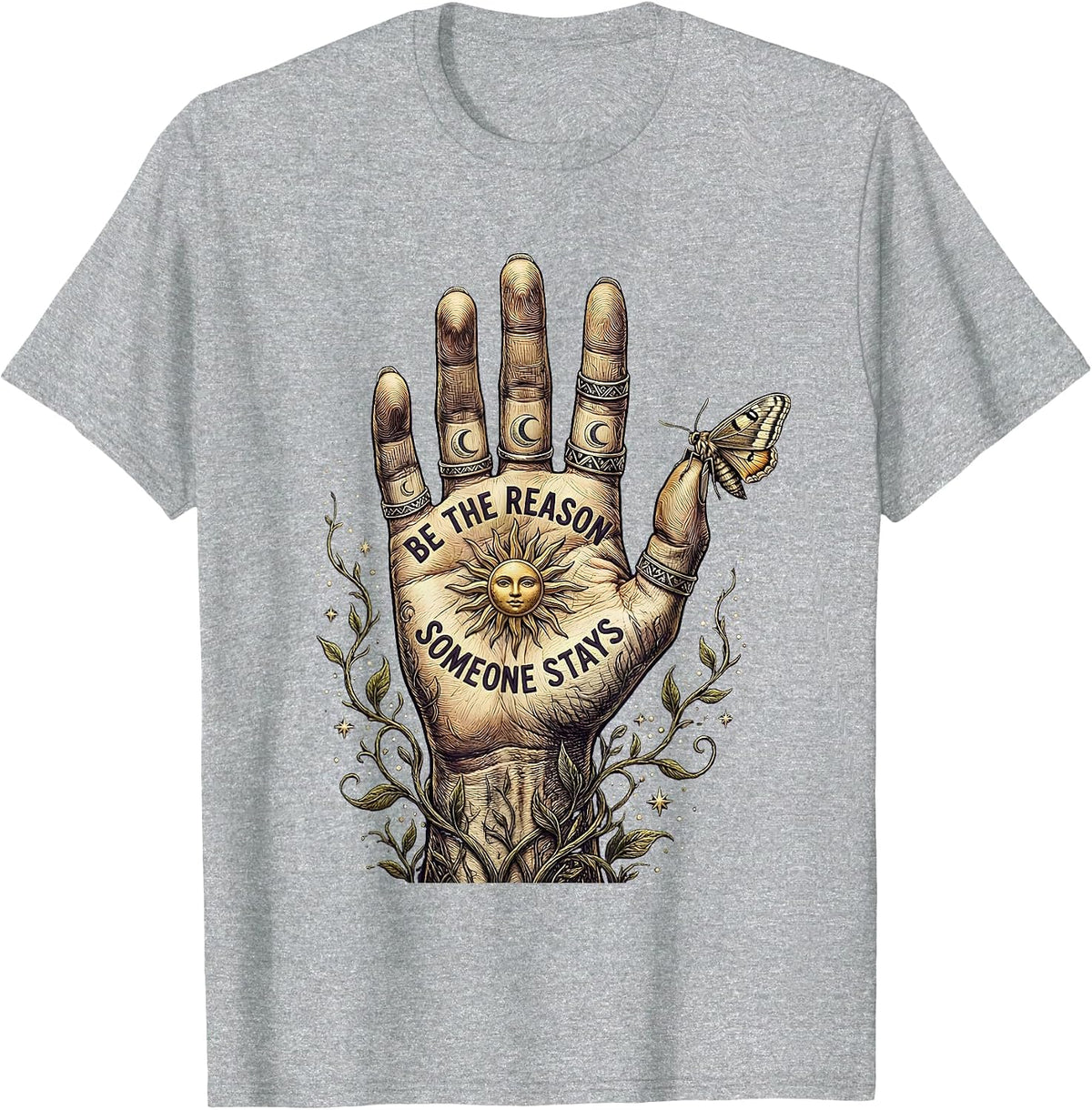 Men's Be the Reason Someone Stays Suicide Awareness T-Shirt - Heather Grey