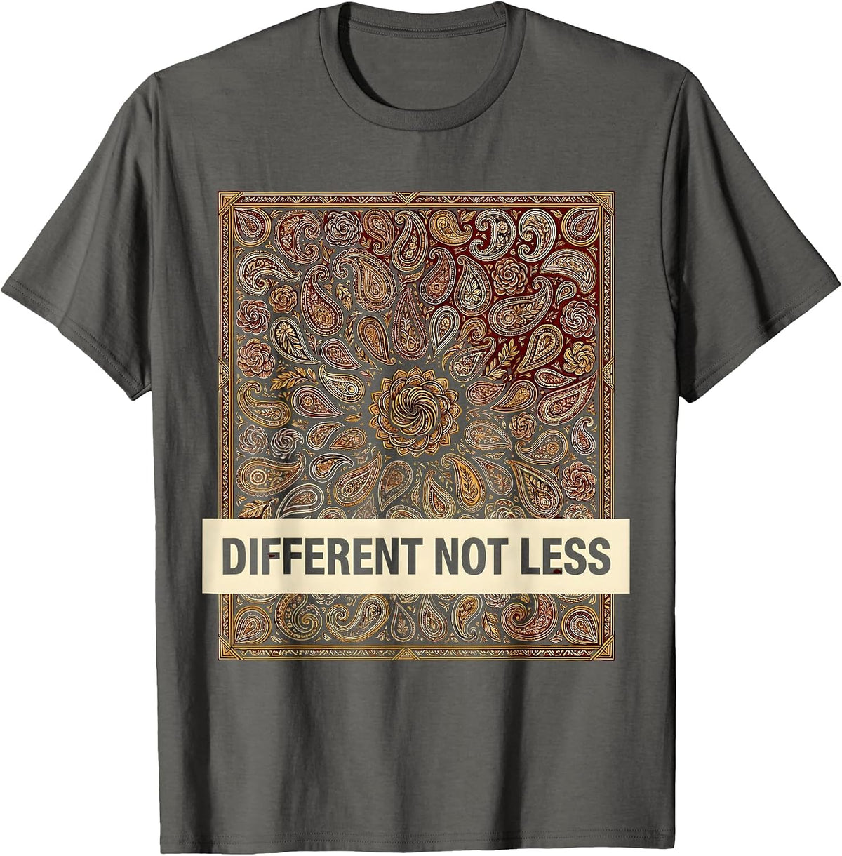 Different Not Less Special Education Design T-Shirt - Asphalt Grey