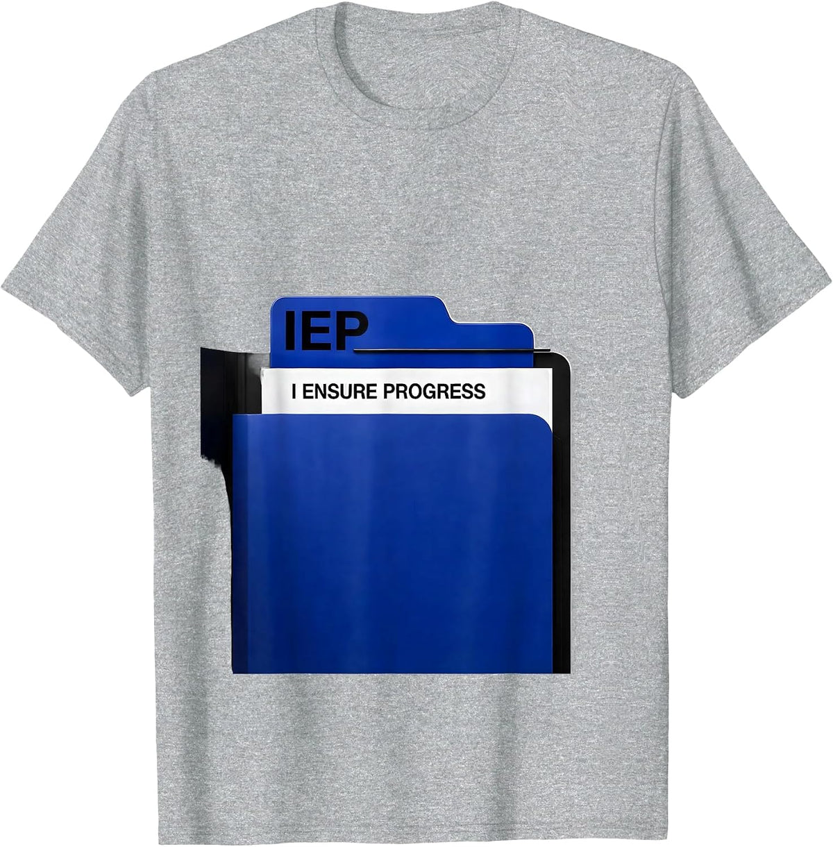 Men's IEP — I Ensure Progress Special Education Teacher Autism T-Shirt - Heather Grey