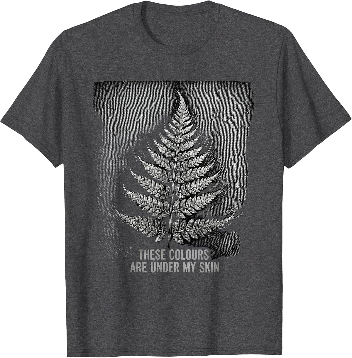 These Colours Are Under My Skin Rugby Fan National Pride T-Shirt - Dark Heather Grey