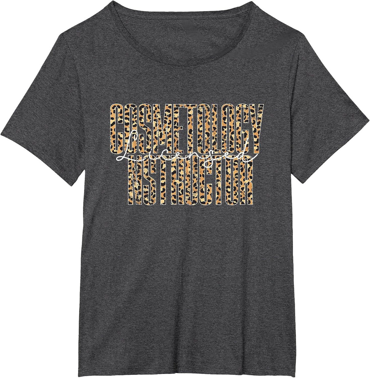 Vintage Licensed Cosmetology Instructor T-Shirt - Dark Heather Grey