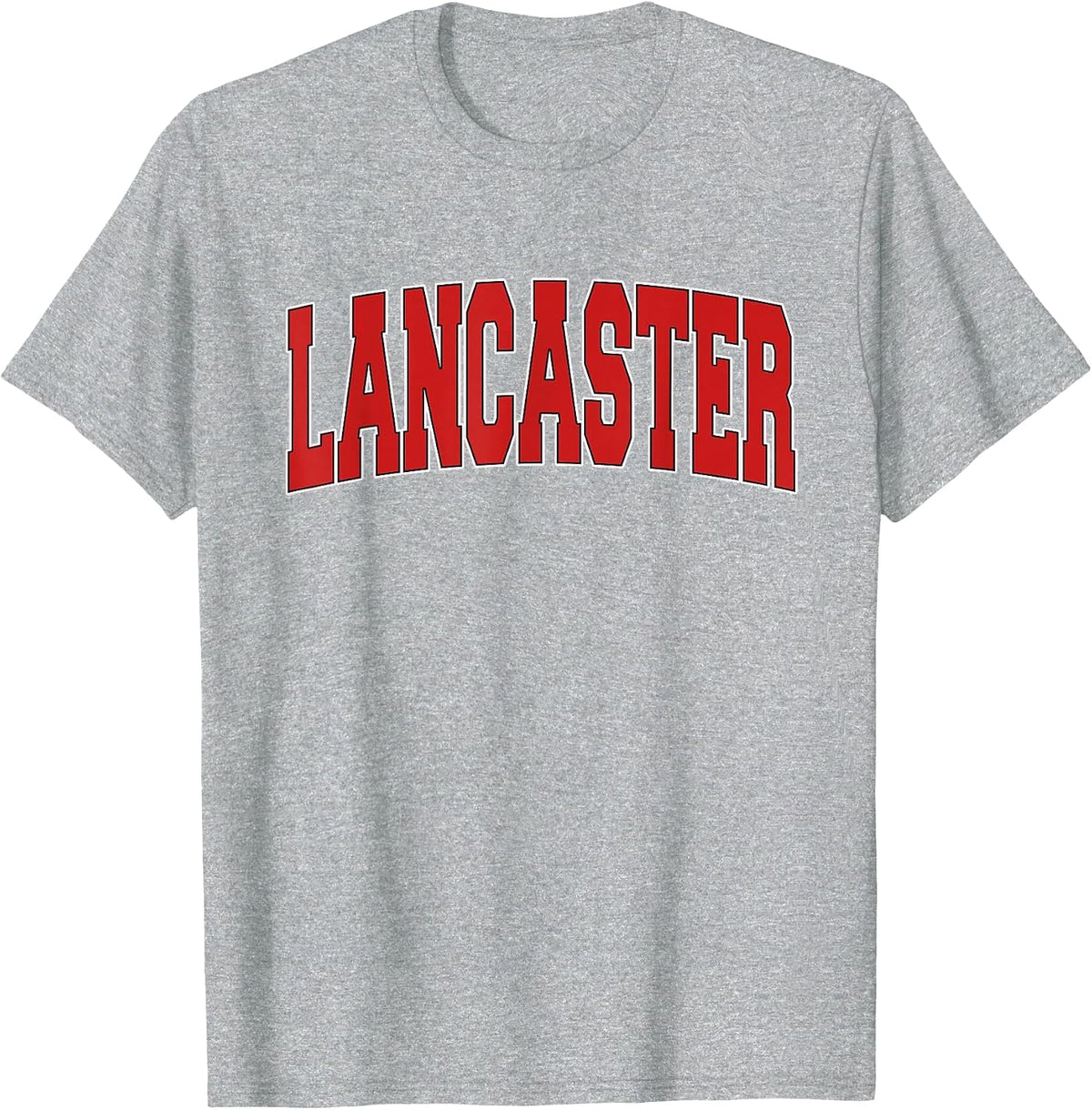 Lancaster NY NEW YORK Varsity Style USA Vintage Sports T-Shirt - Heather Grey