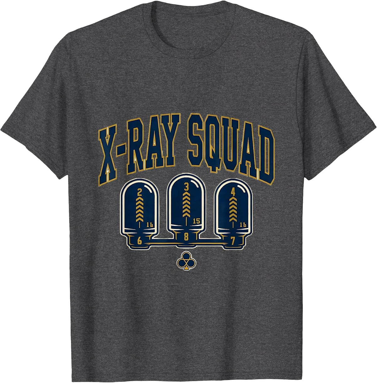 X-Ray Squad Sports Radiology Tech Rad Tech Crew T-Shirt - Dark Heather Grey