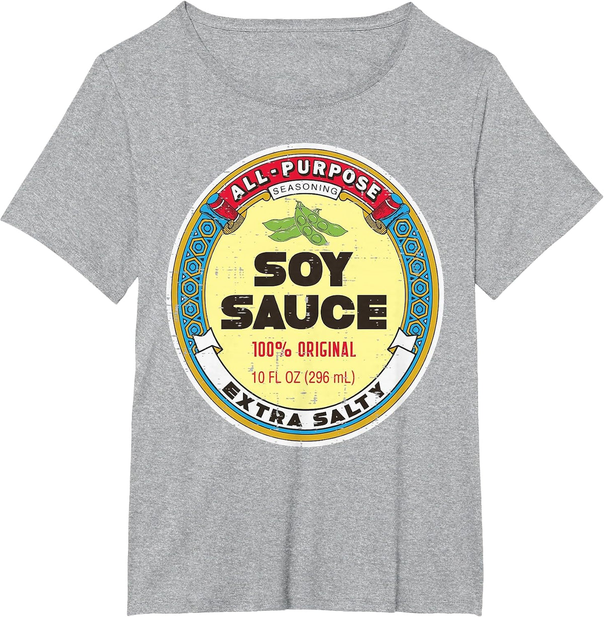 Halloween Soy Sauce Funny Group Food Costume Women Men Kids T-Shirt - Heather Grey