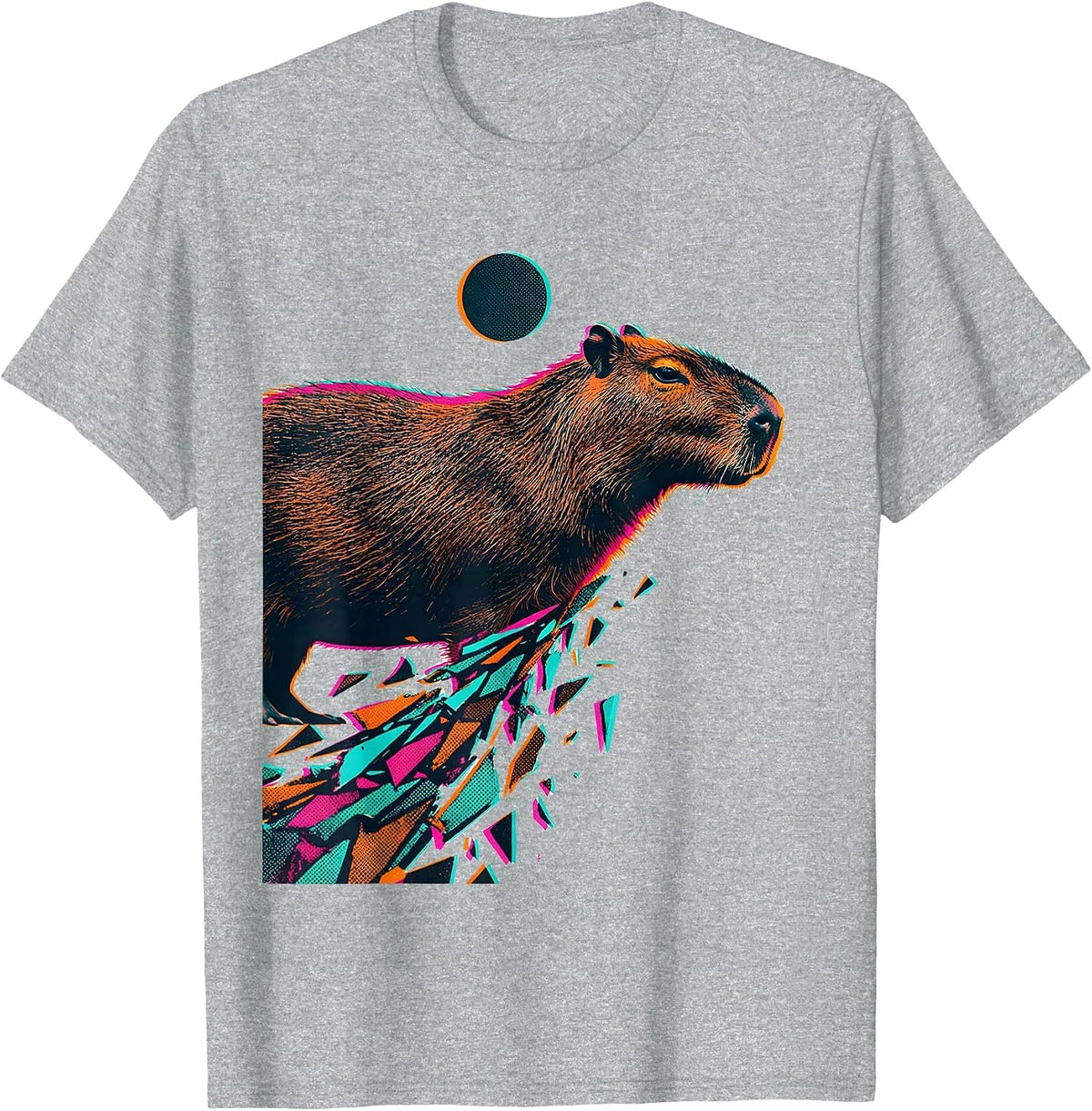 Men's Capybara Meme Humor Funny Animal Gamer T-Shirt - Heather Grey