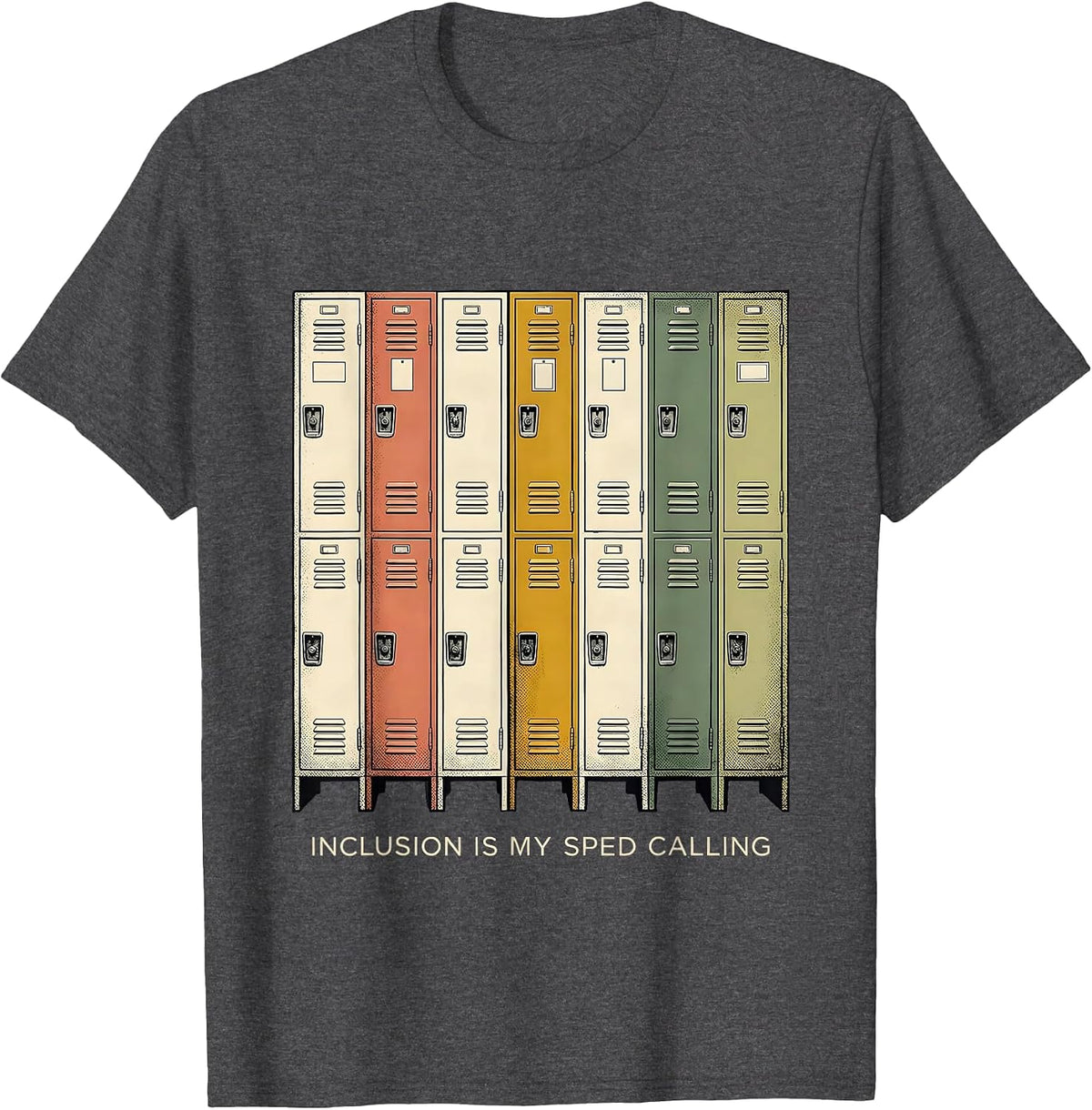 Men's Inclusion Is My SPED Calling Special Education Teacher T-Shirt - Dark Heather Grey