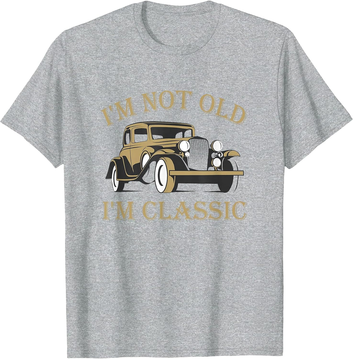 Retro Vintage Tee T-Shirt - Heather Grey