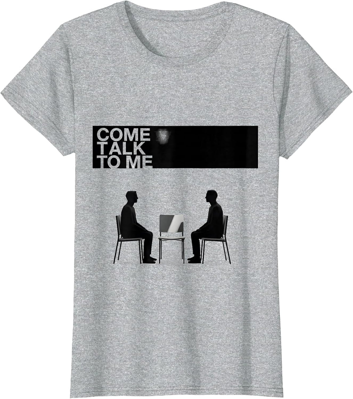 Women's Come Talk To Me Funny School Counselor Camp Counselor T-Shirt - Heather Grey