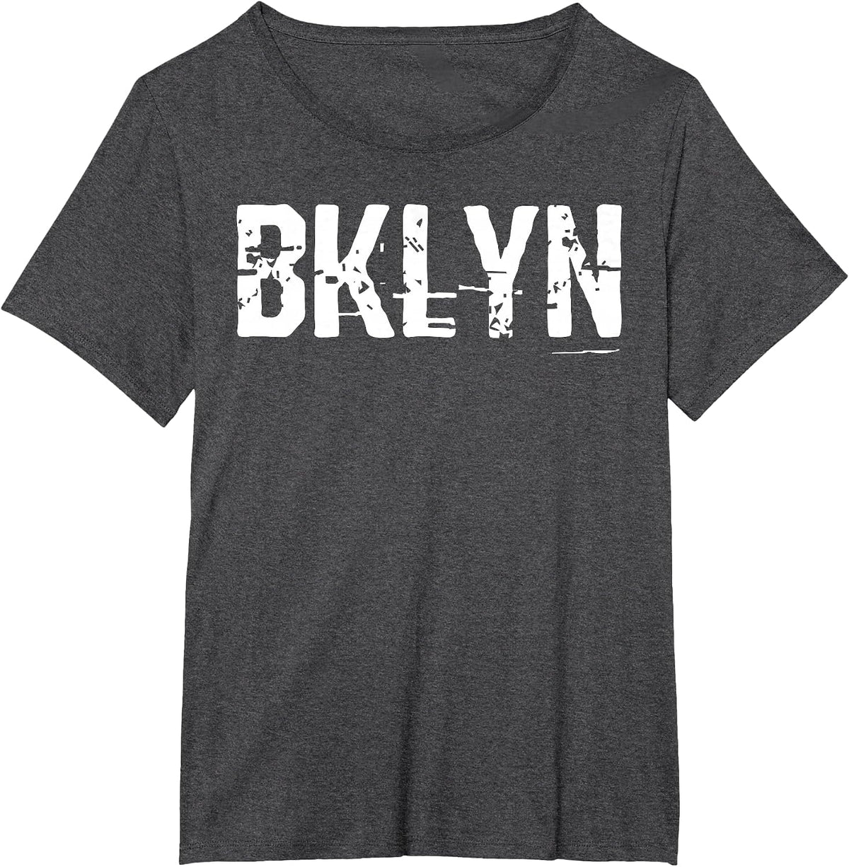 Brooklyn NYC BKLYN Slang Cool Grunge T-Shirt - Dark Heather Grey