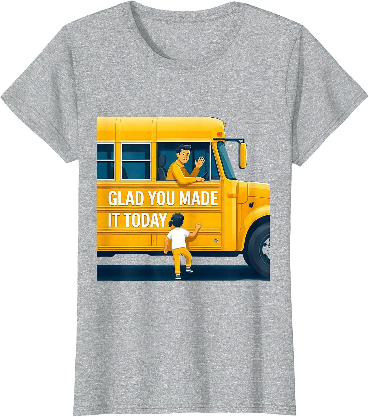 Glad You Made It Today Costume Teacher Back To School T-Shirt - Heather Grey