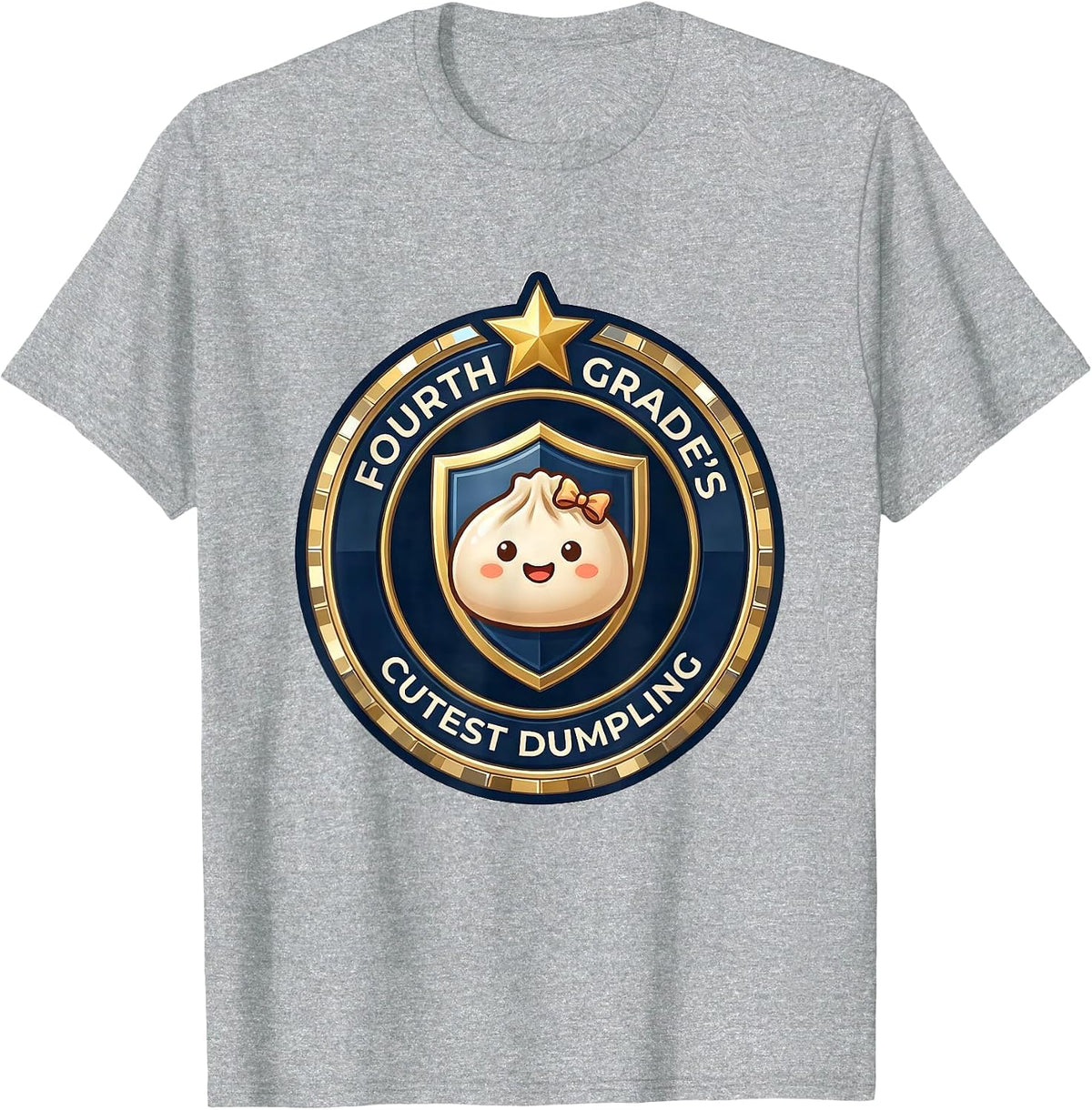 Men's Fourth Grade's Cutest Dumpling Cute Kawaii Back to School T-Shirt - Heather Grey