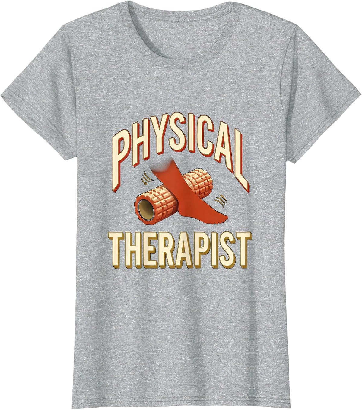 Physical Therapist Retro Sign Painter Showcard OT PT Pride T-Shirt - Heather Grey