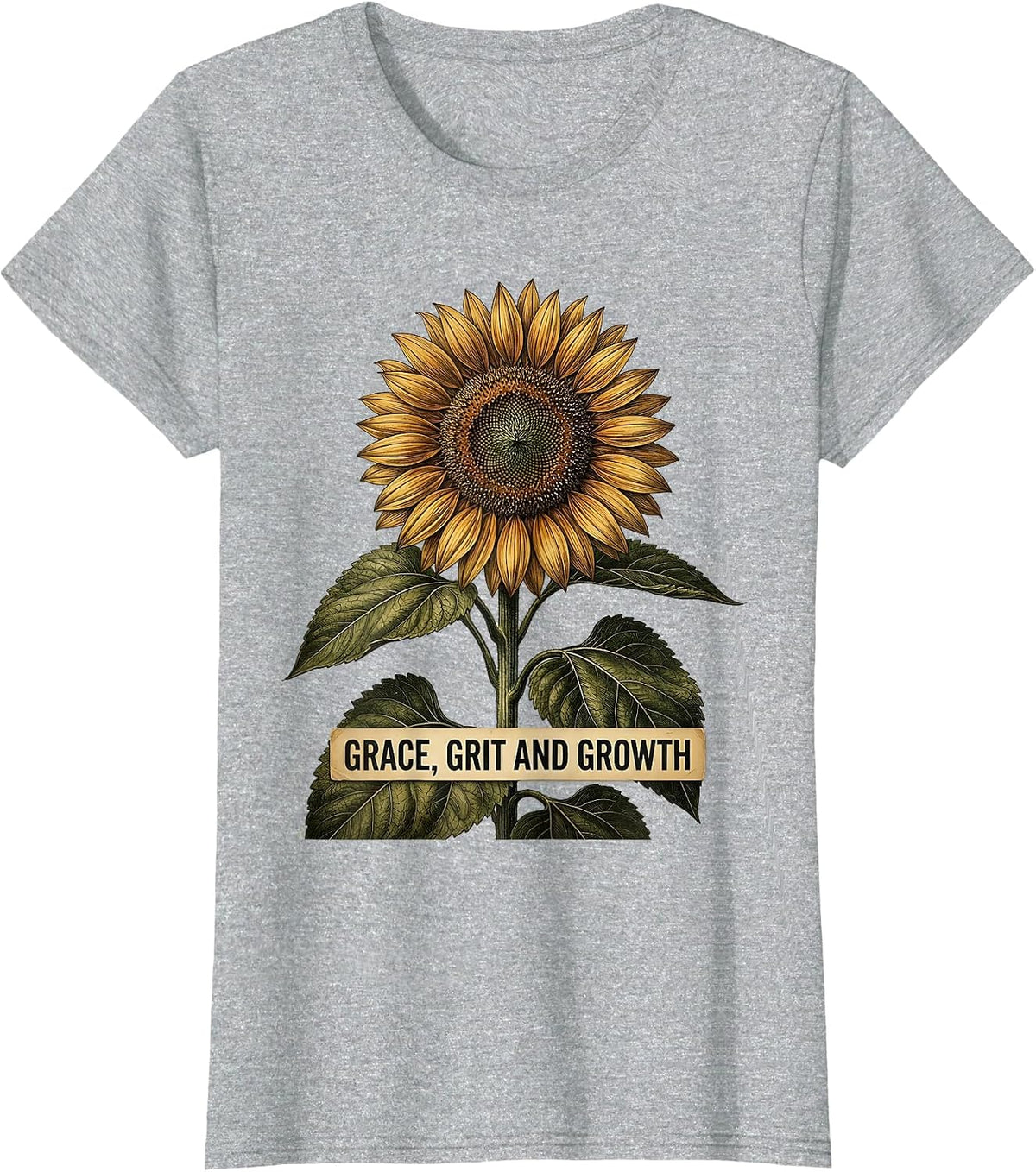 Women's Grace Grit and Growth Special Education Teacher T-Shirt - Heather Grey