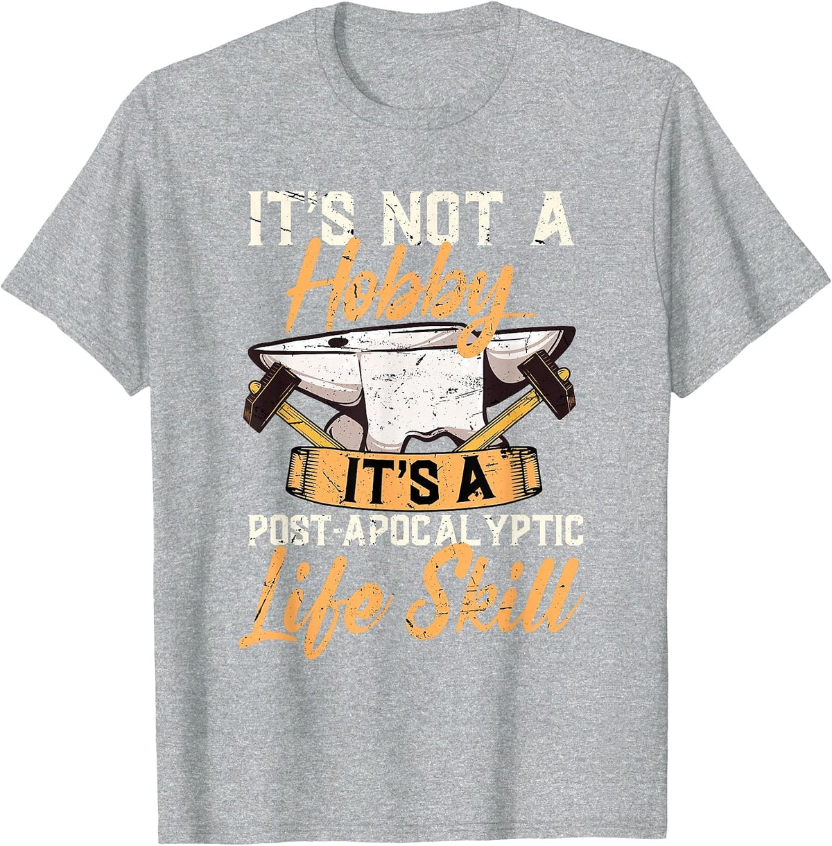 Blacksmith Forging Tools T-Shirt - Heather Grey