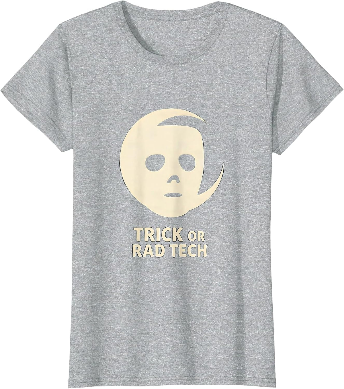Trick Or Rad Tech Funny Radiology Tech Halloween Humor T-Shirt - Heather Grey
