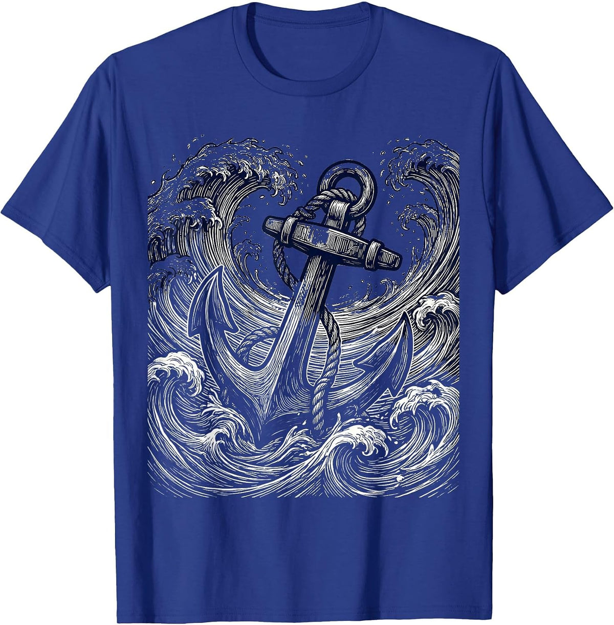 Men's Anchor in the Storm Suicide Prevention Awareness T-Shirt - Royal Blue