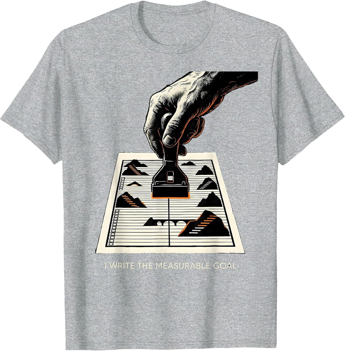 Men's I Write The Measurable Goal Funny Special Education Teacher T-Shirt - Heather Grey