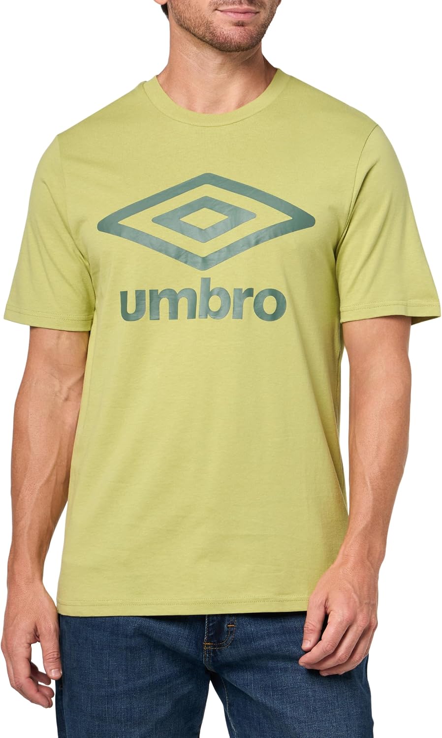 Umbro Mens Mens Logo Tee - Bay Leaf\/Sage Leaf