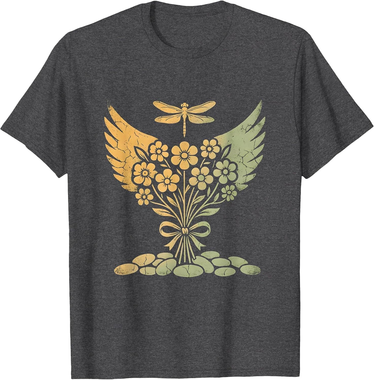 Phoenix Rising Suicide Prevention Awareness Graphic T-Shirt - Dark Heather Grey
