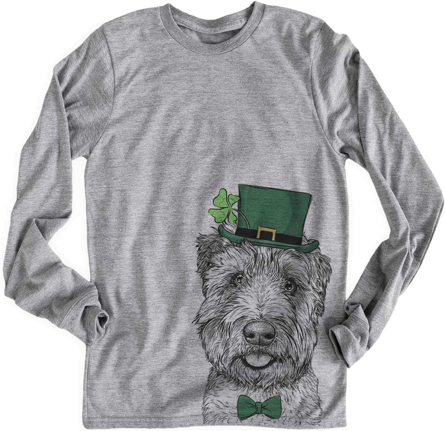 Inkopious St. Patrick's Day Milton the Soft Coated Wheaten Terrier Dog Triblend T-Shirt - Unisex Unisex Long Sleeve