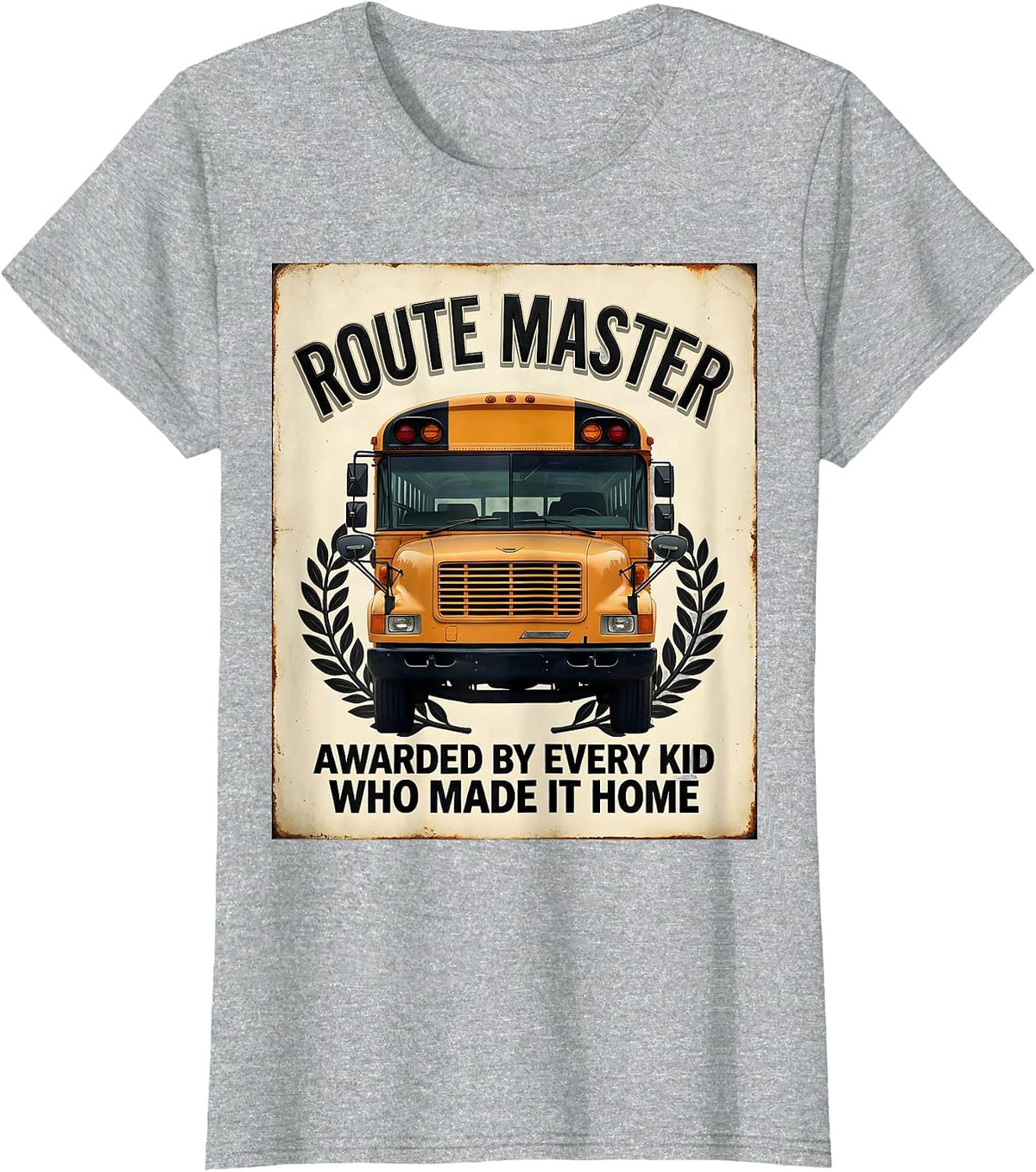 Route Master, Awarded By Every Kid Who Made It Home Vintage T-Shirt - Heather Grey