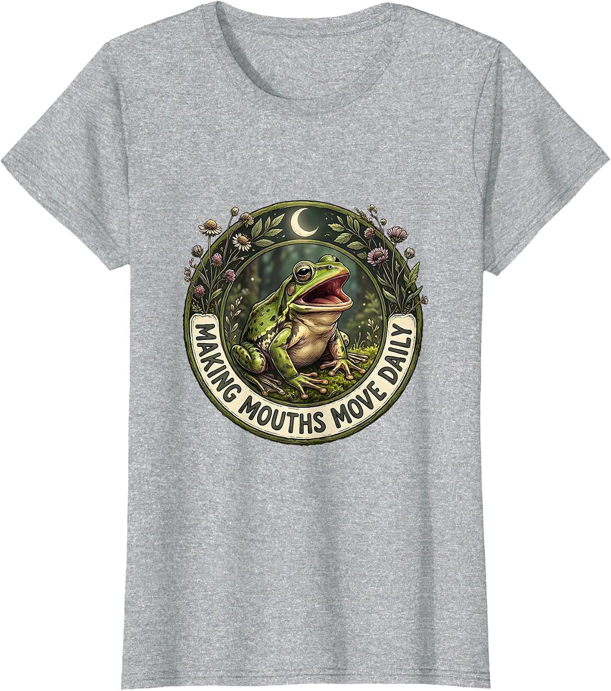 Making Mouths Move Daily Speech Therapist Design T-Shirt - Heather Grey
