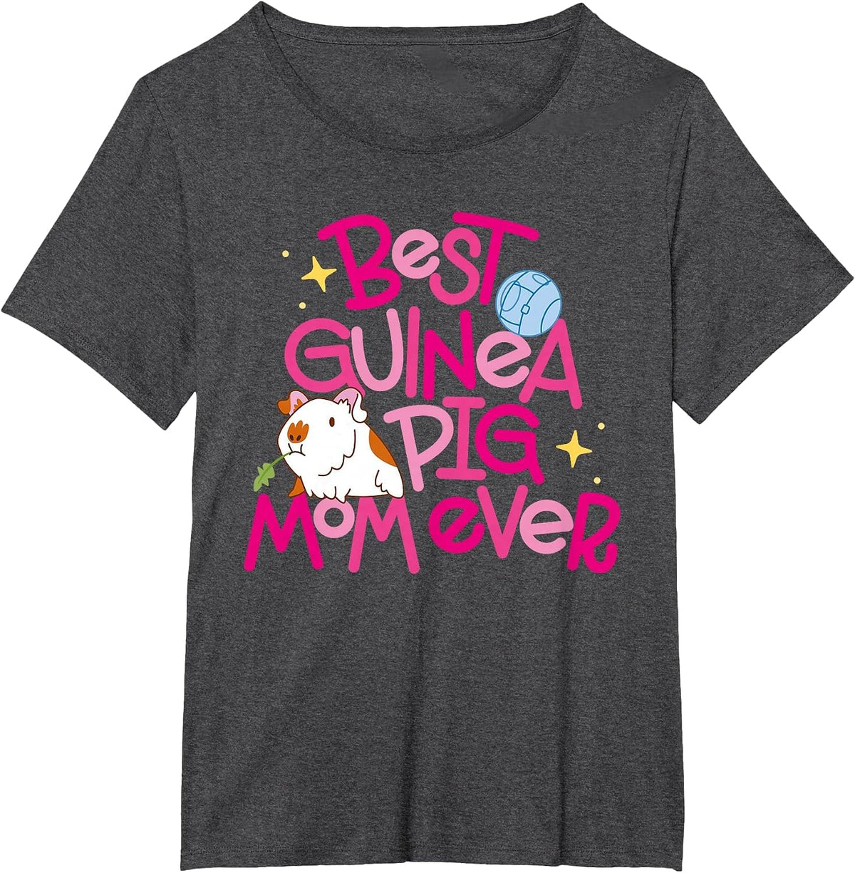 Best Guinea Pig Mom Ever T-Shirt - Dark Heather Grey