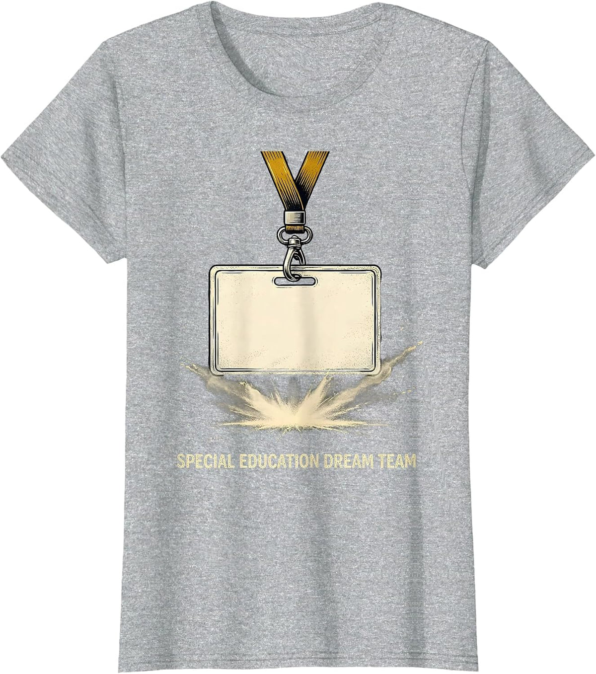 Women's Special Education Dream Team Bold Teacher Team Spirit T-Shirt - Heather Grey