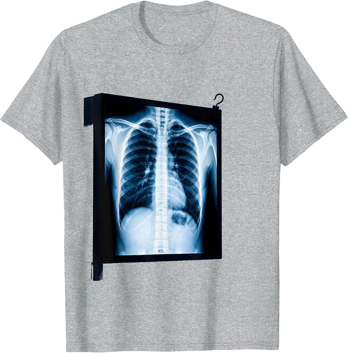 Men's Radiographic Ribcage Swiss International Radiology Tech T-Shirt - Heather Grey
