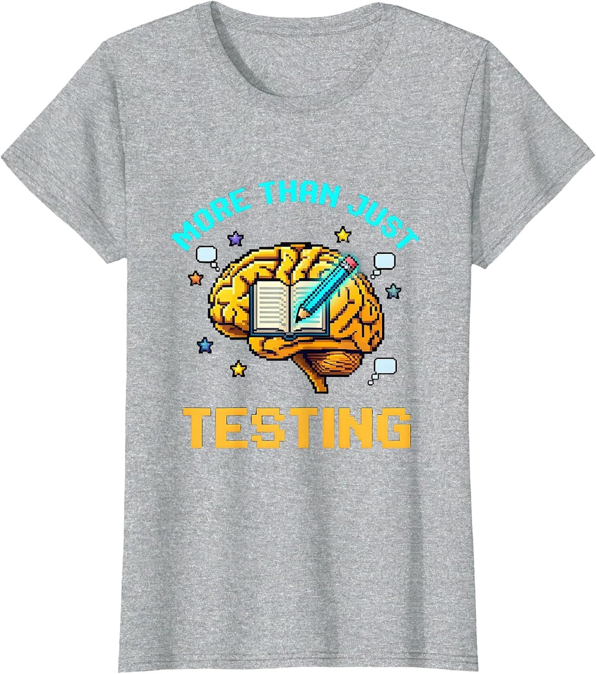 More Than Just Testing School Psychologist Design T-Shirt - Heather Grey