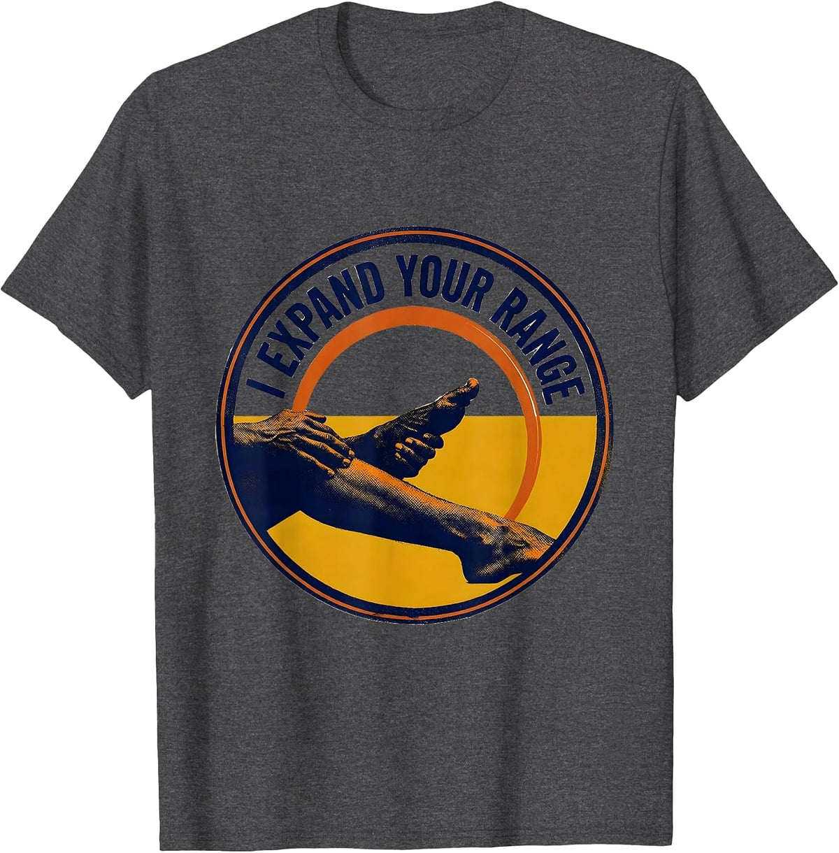 Men's I Expand Your Range Funny Physical Therapist PT Gift T-Shirt - Dark Heather Grey