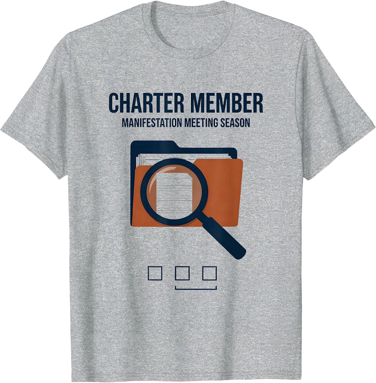 Men's Charter Member Manifestation Meeting Season Special T-Shirt - Heather Grey
