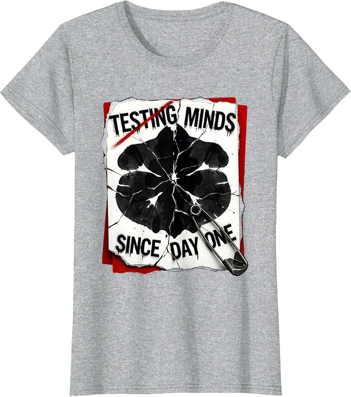 Testing Minds Since Day One School Psychologist T-Shirt - Heather Grey