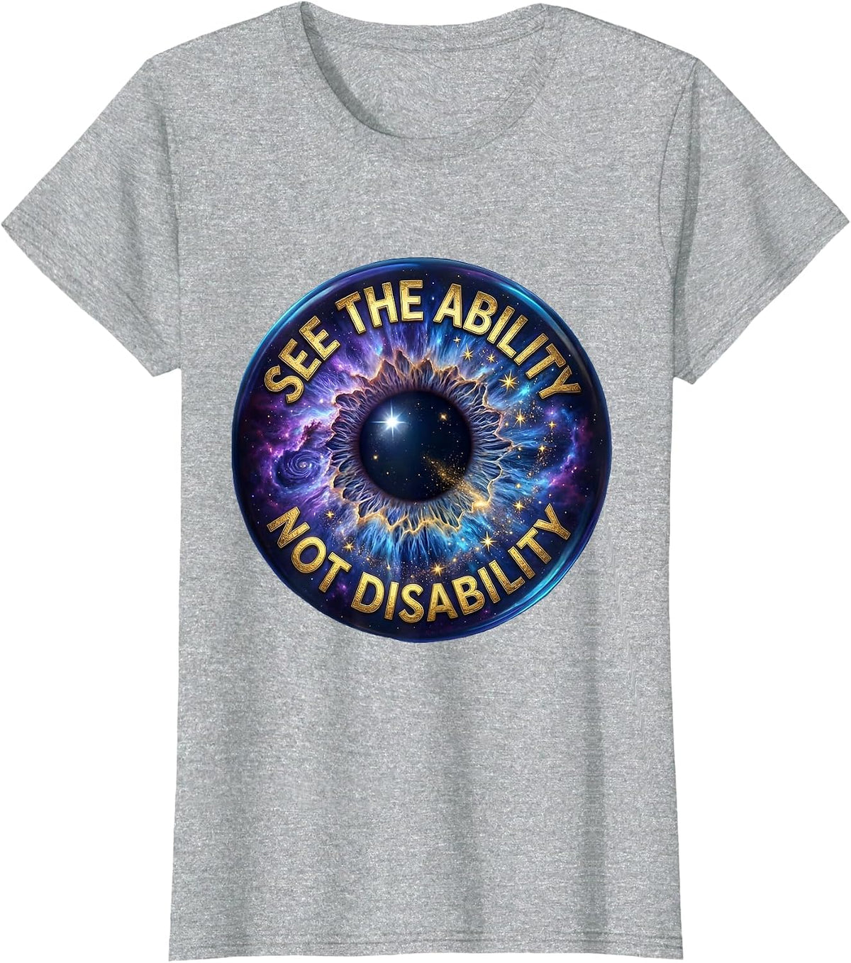 Women's See The Ability Not Disability Special Ed Teacher T-Shirt - Heather Grey
