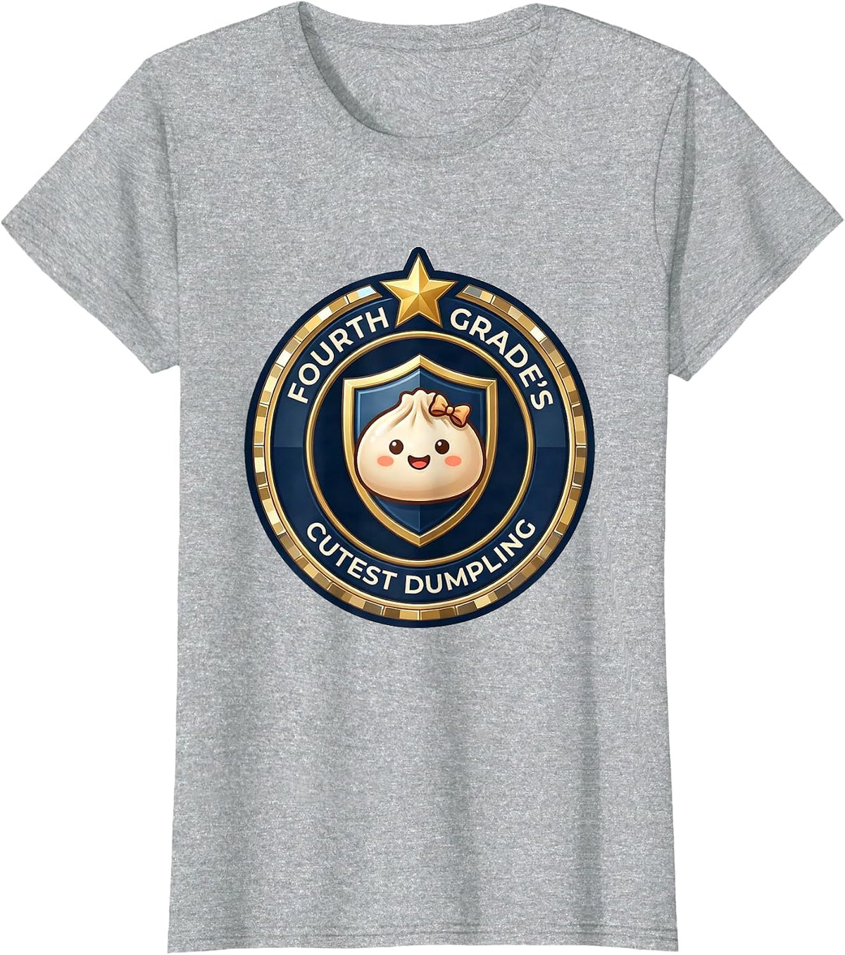 Women's Fourth Grade's Cutest Dumpling Cute Kawaii Back to School T-Shirt - Heather Grey