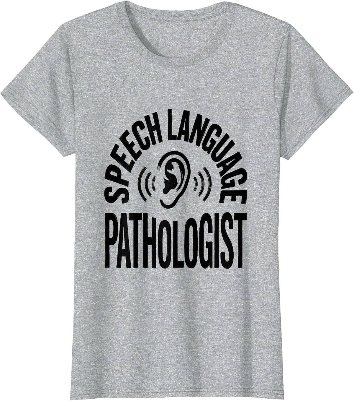 Women's Speech Language Pathologist Retro Floral SLP Therapist T-Shirt - Heather Grey