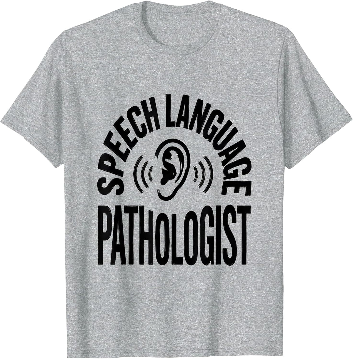 Men's Speech Language Pathologist Retro Floral SLP Therapist T-Shirt - Heather Grey