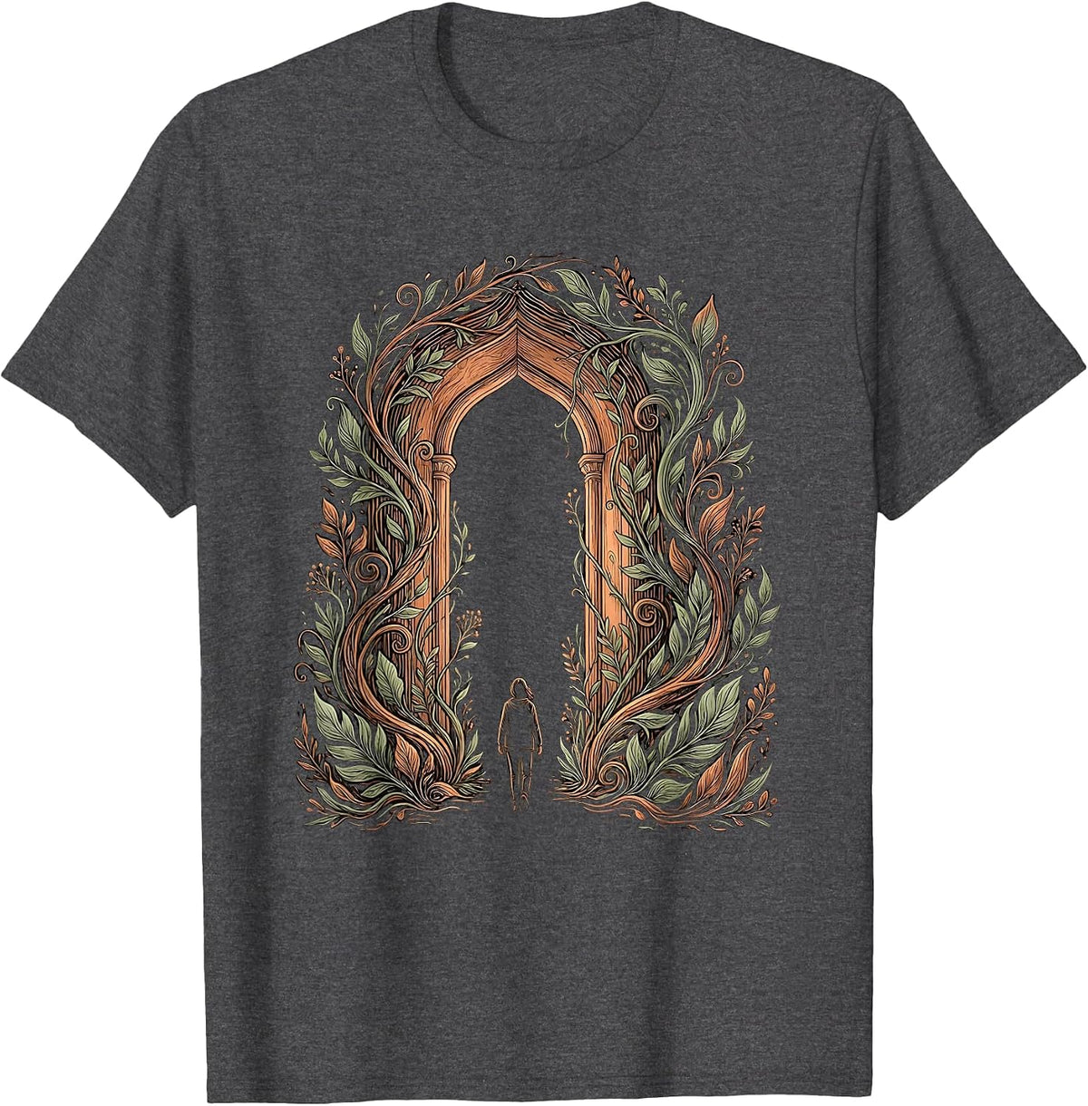 Men's Suicide Prevention Awareness Hope Doorway Graphic T-Shirt - Dark Heather Grey
