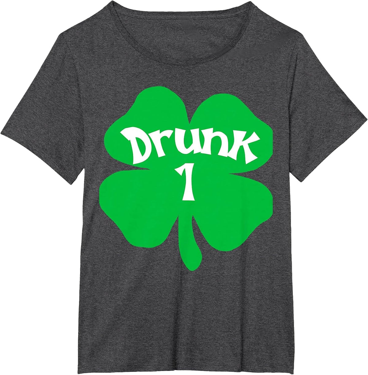 Drunk 1 Matching St Patricks Day Drinking T Shirt T-Shirt - Dark Heather Grey