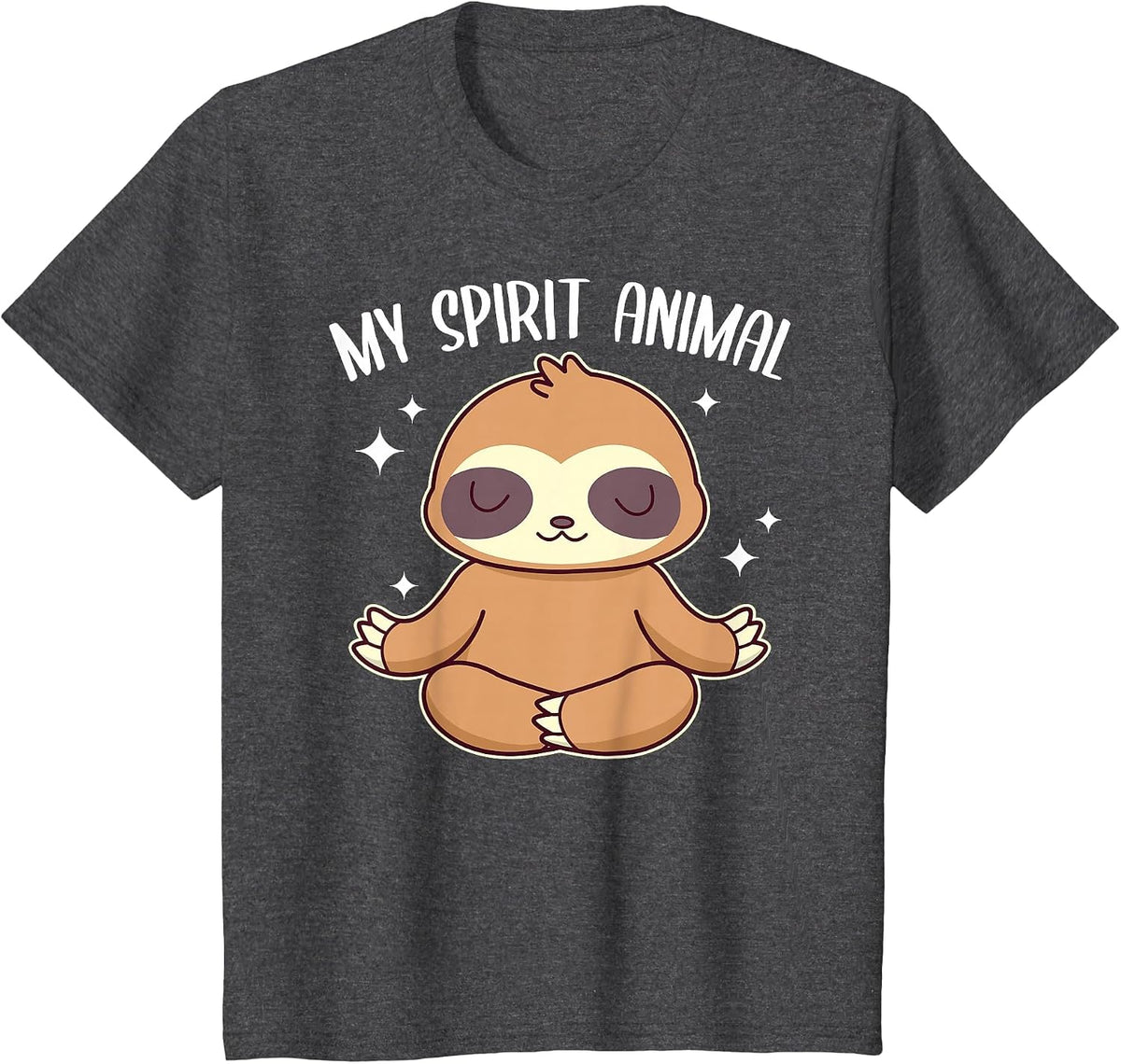 Sloth is My Spirit Animal Lazy Sloth T-Shirt - Dark Heather Grey