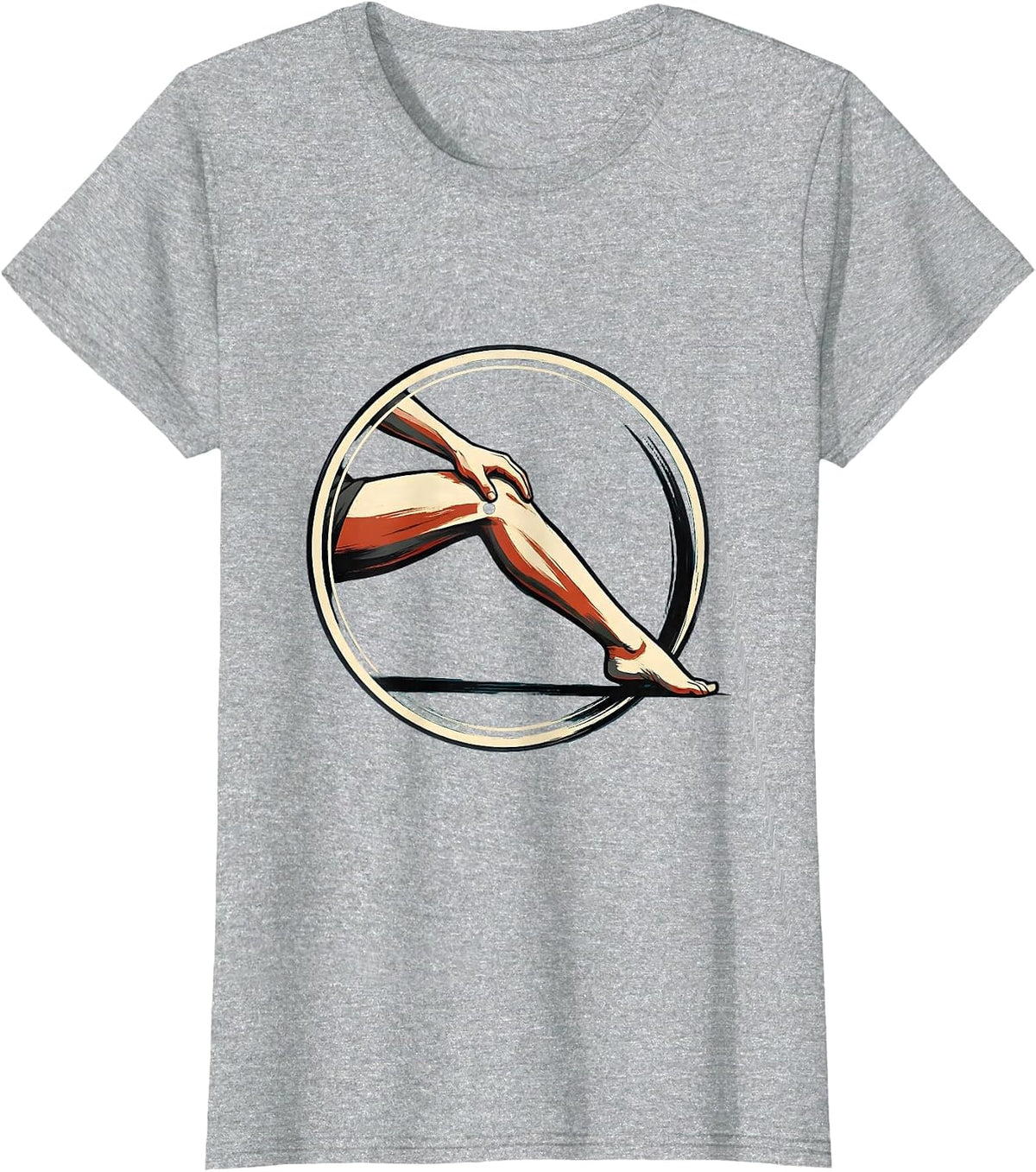 Women's Rehab Team Circular Motion Physical Therapist PT Month T-Shirt - Heather Grey