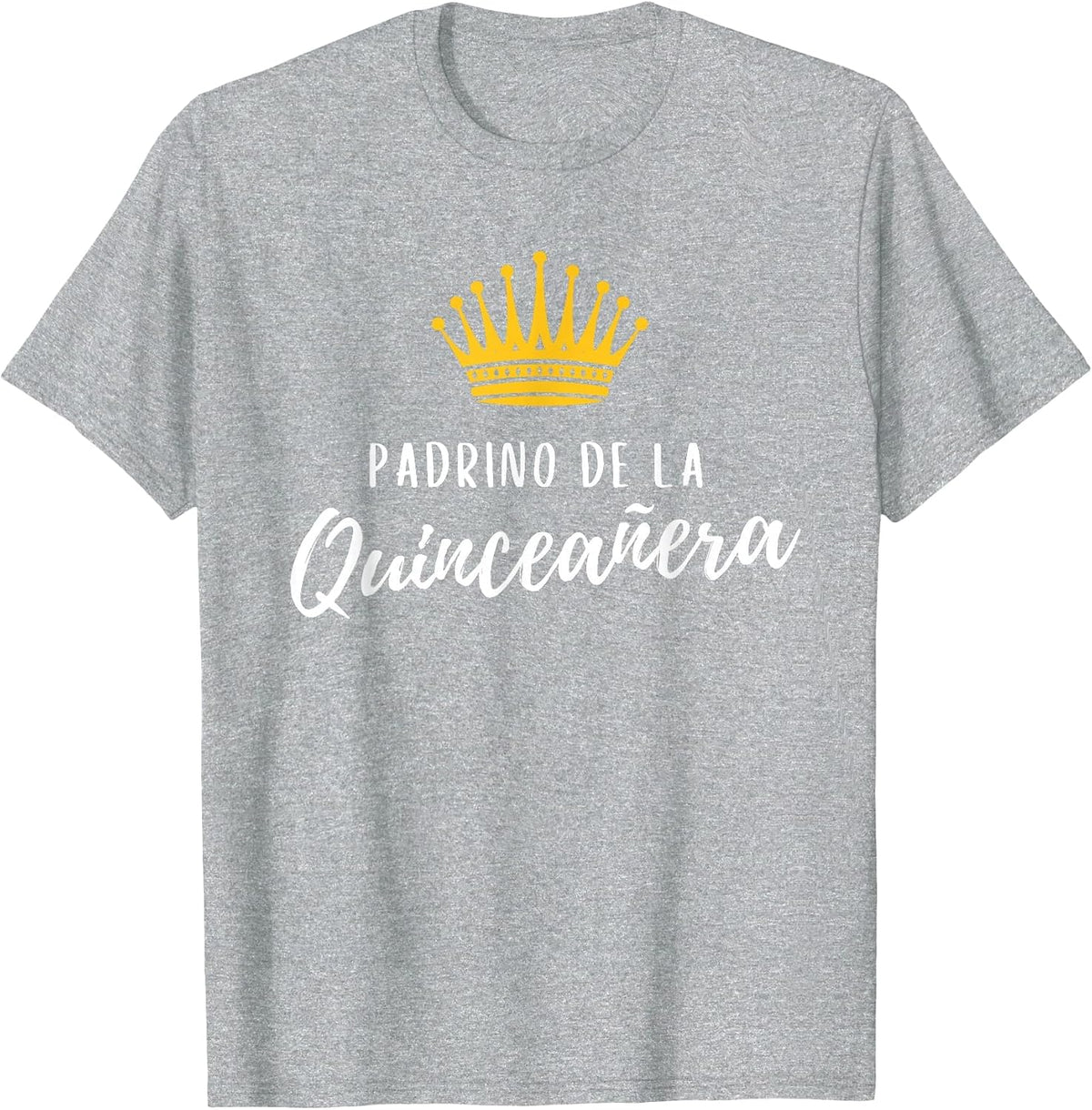 Padrino Godfather Quince Quinceanera 15th 15 Latin Matching T-Shirt - Heather Grey
