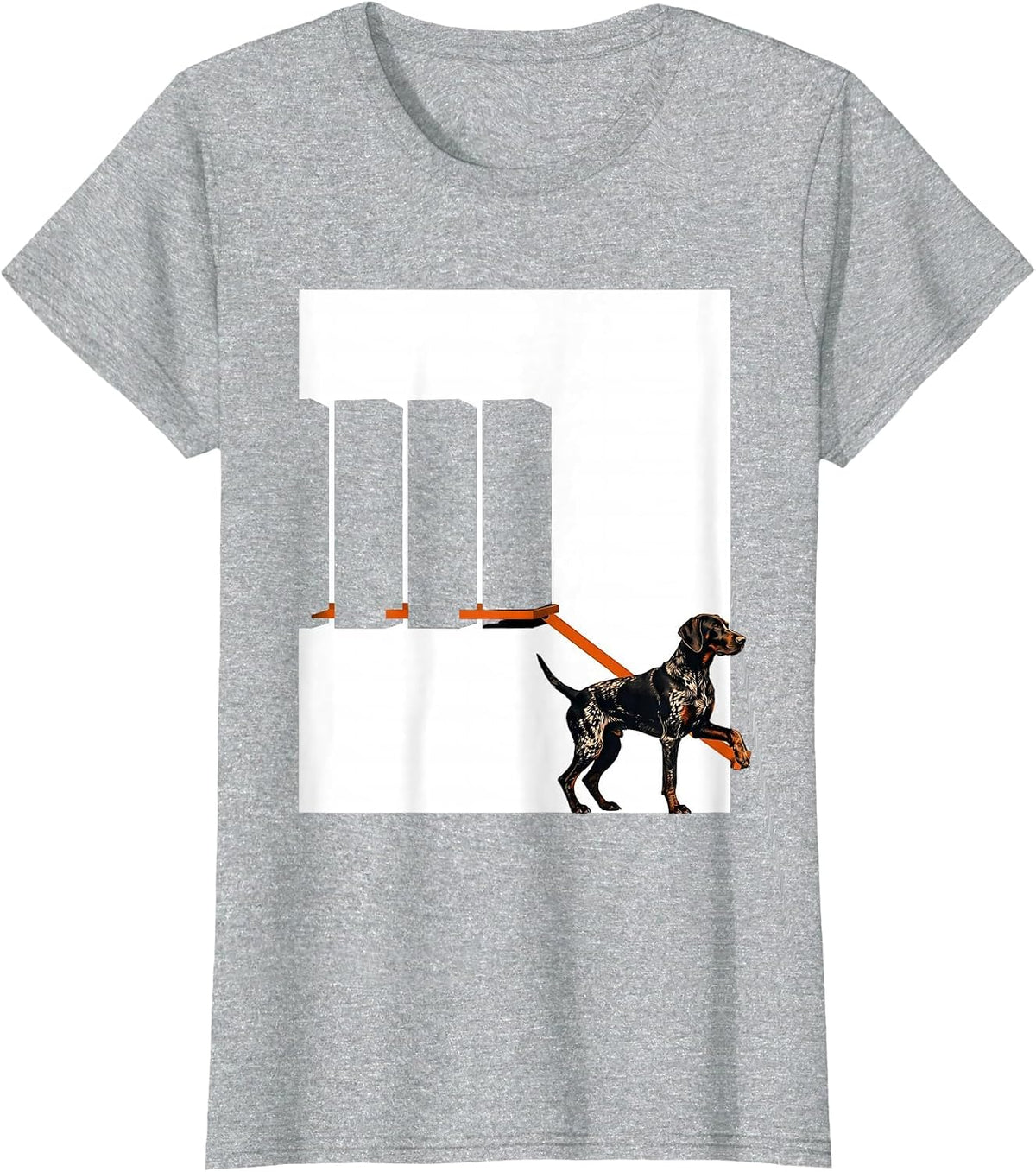 Women's German Shorthaired Pointer Dog Owner Hunting Field T-Shirt - Heather Grey