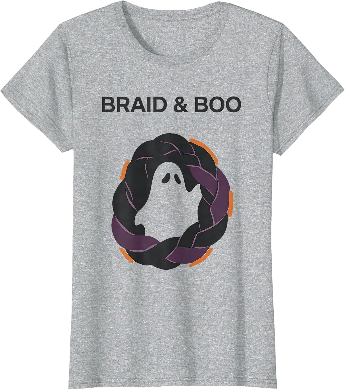 Braid & Boo Editorial Conceptual Halloween Skeleton T-Shirt - Heather Grey