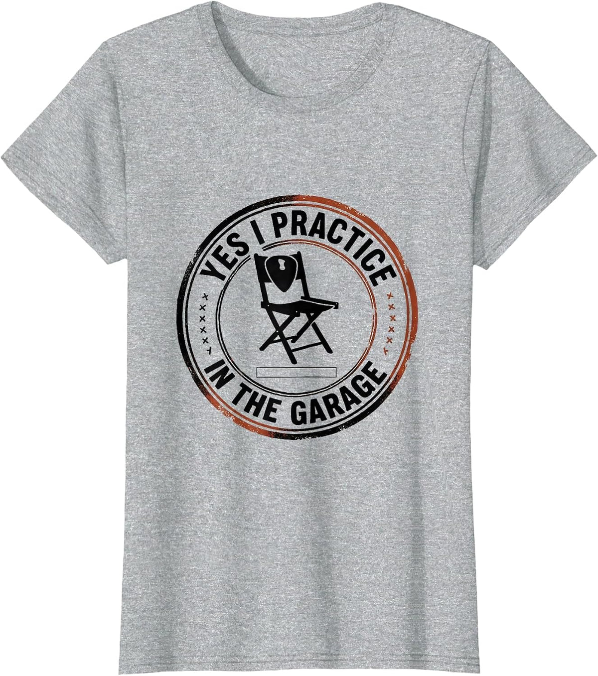 Yes, I Practice In The Garage Funny Music Lover Band Humor T-Shirt - Heather Grey