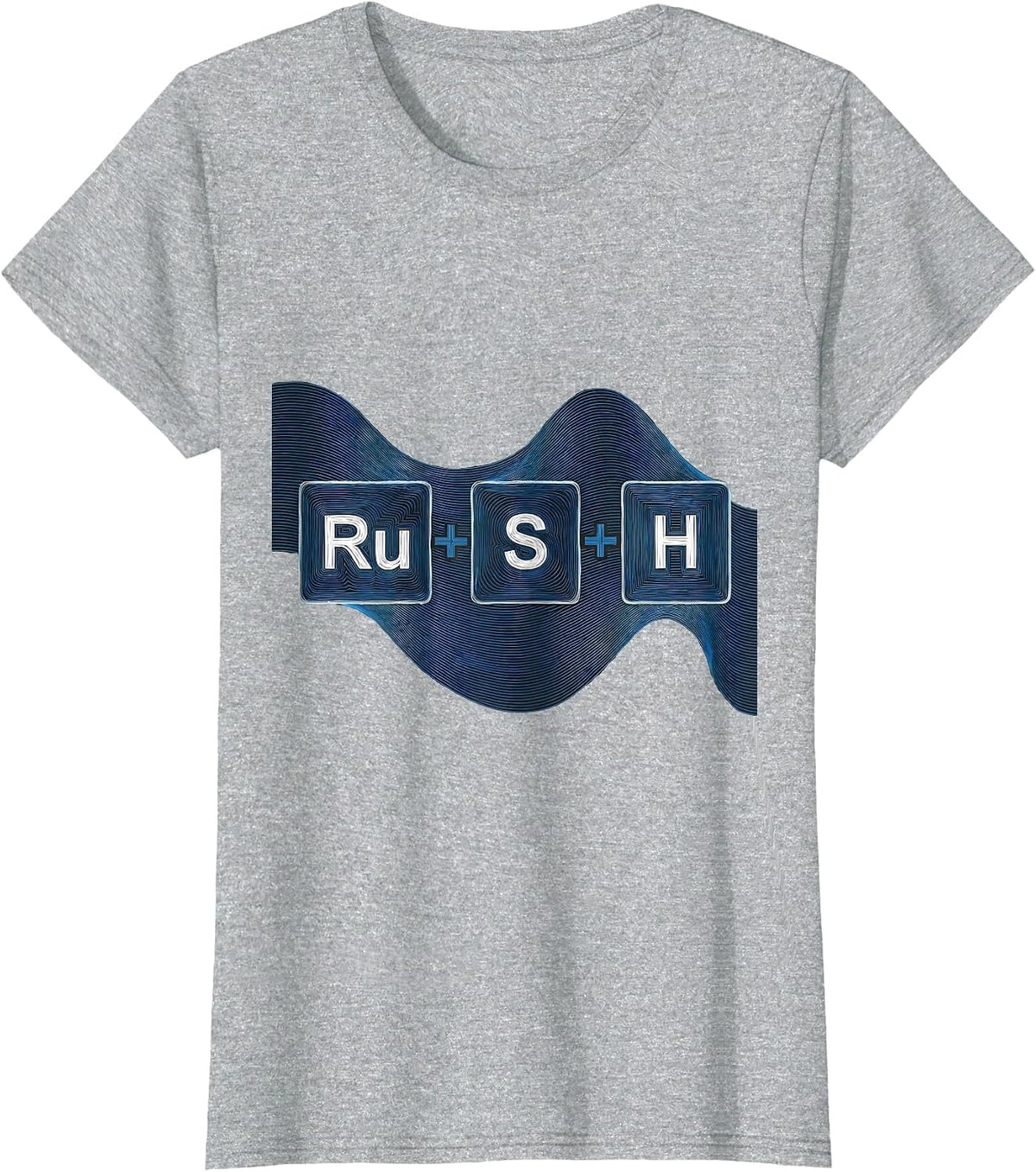 Ru-S-H Funny Chemistry Science Humor T-Shirt - Heather Grey