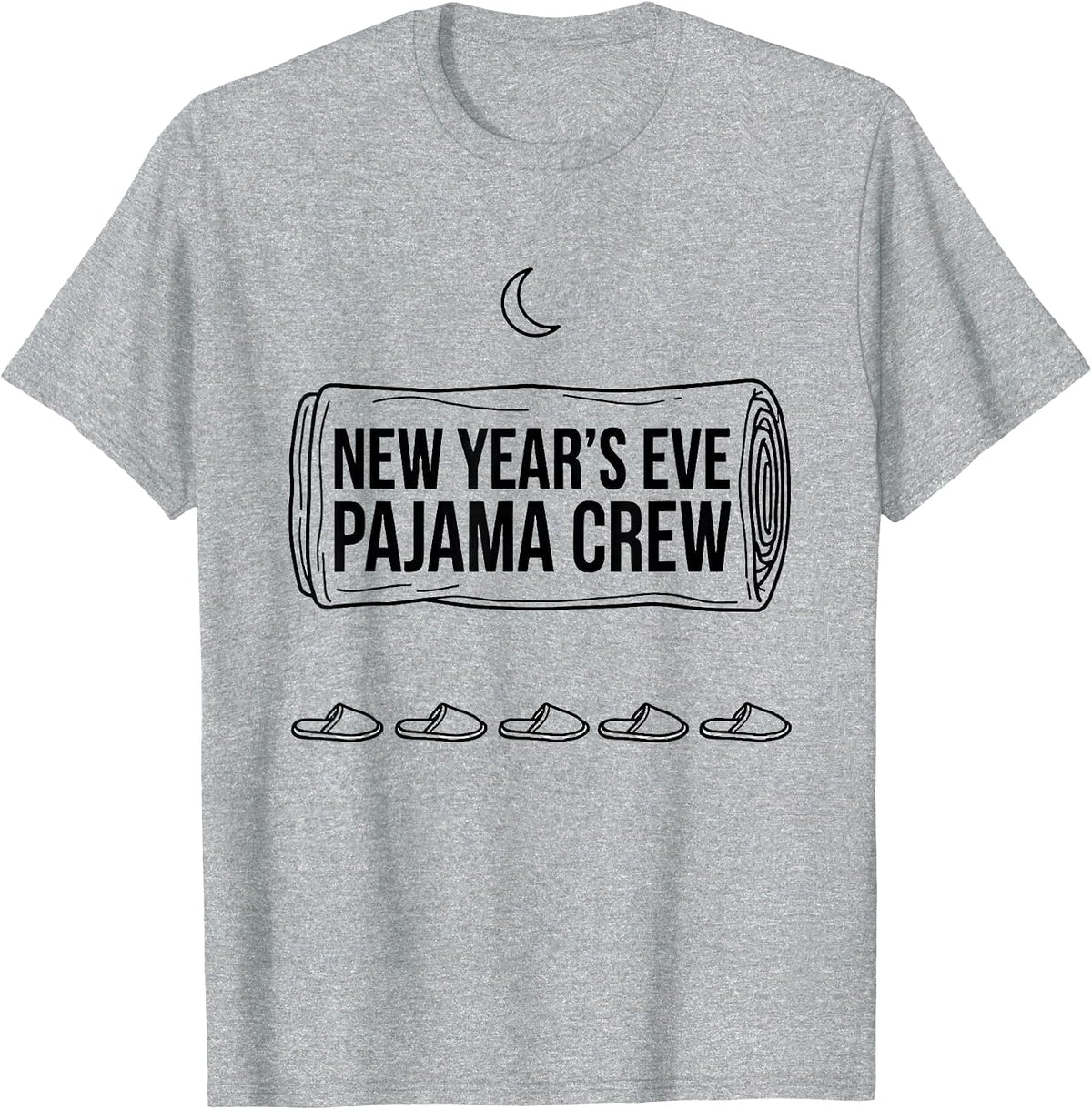 Men's New Year's Eve Pajama Crew Funny Family Matching Party T-Shirt - Heather Grey